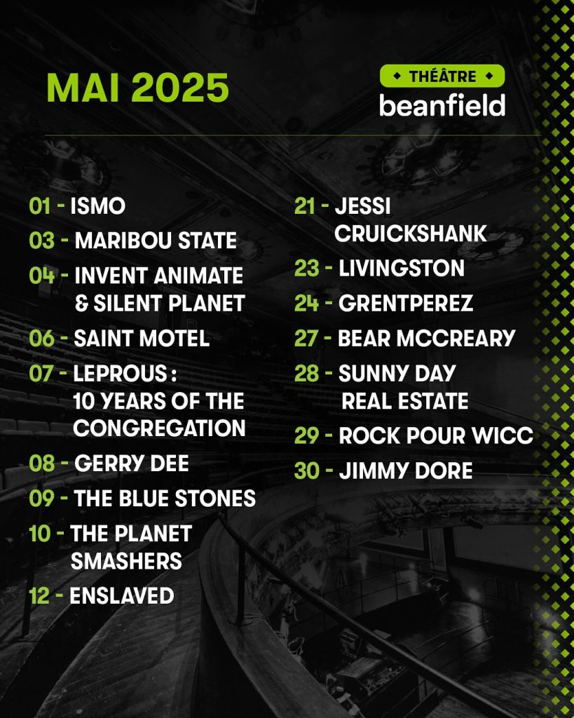 CALENDRIER MAI 2025 BEANFIELD