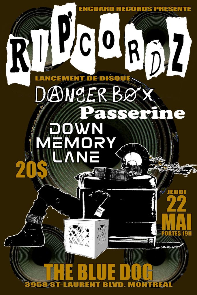 RIPCORDZ DANGERBOX PASSERINE DOWN MEMORY LANE