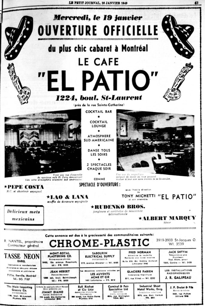 OUVERTURE DU EL PATIO