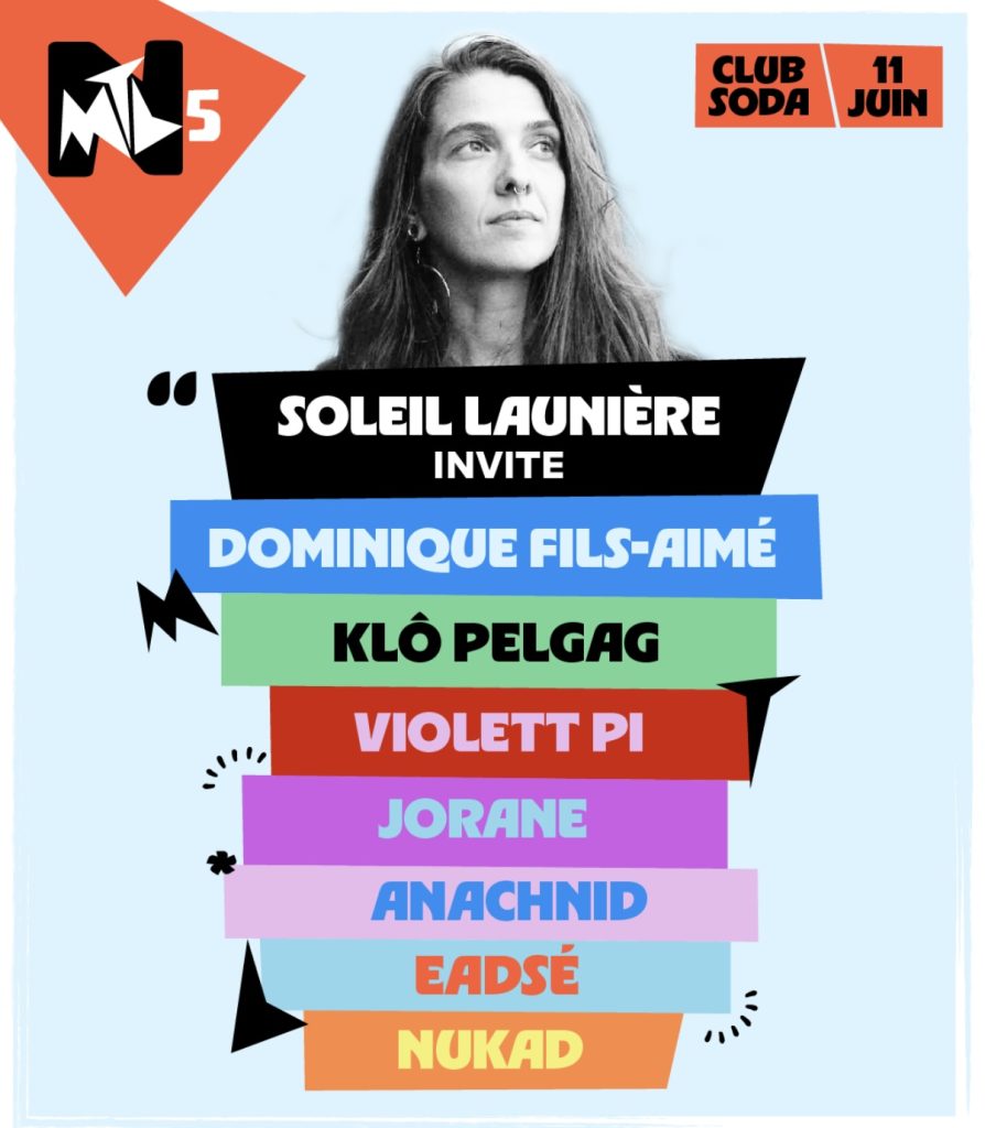 SOLEIL LAUNIERE DOMINIQUE FILS-AIMÉ KLO PELGAG VIOLETT PI JORANE ANACHNID EADSÉ NUKAD