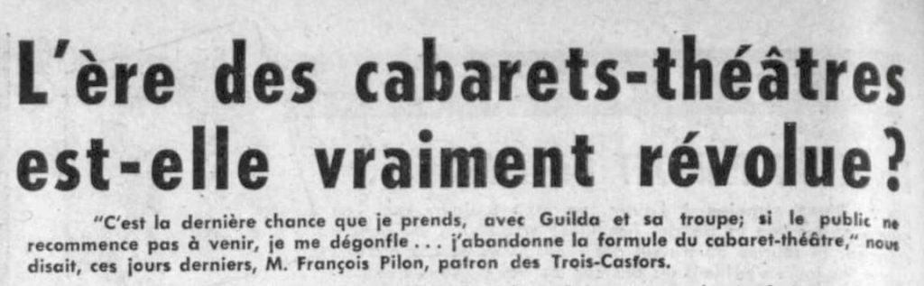 L’ÈRE DES CABARETS
