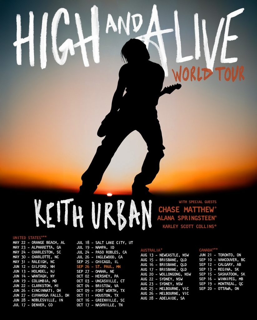 KEITH URBAN CHASE MATTHEW ALANA SPRINGSTEEN KARLEY SCOTT COLLINS