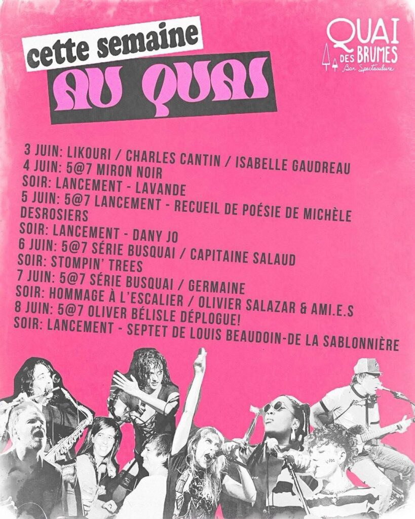 CALENDRIER QUAI DES BRUMES