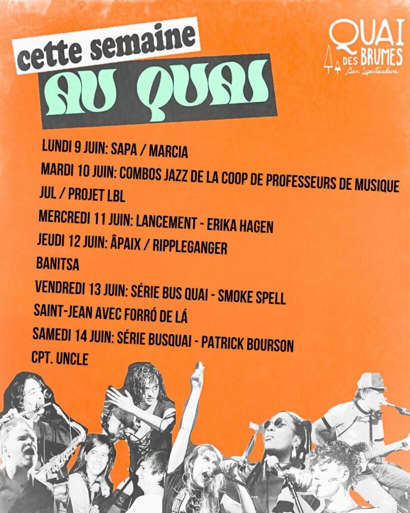 CETTE SEMAINE AU QUAI DES BRUMES