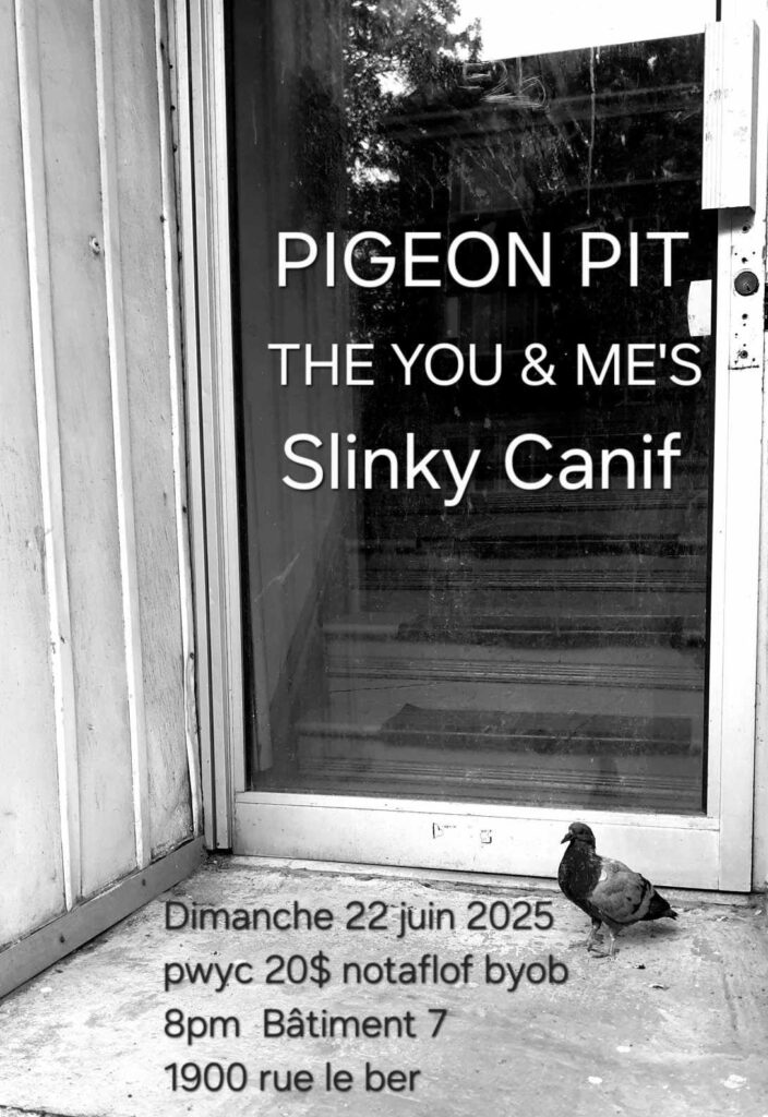 PIGEON PIT THE YOU AND ME’S SLINKY CANIF