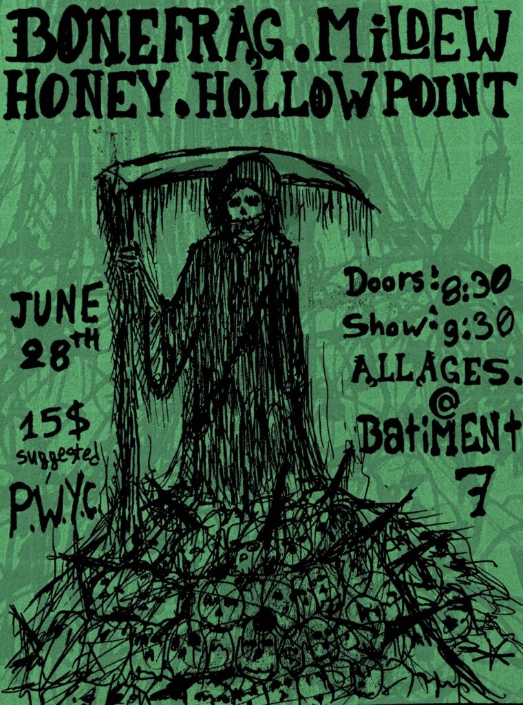 BONEFRAG MILDEW HONEY HOLLOW POINT