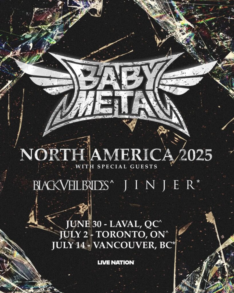 BABY METAL BLACK VEIL BRIDES JINJER
