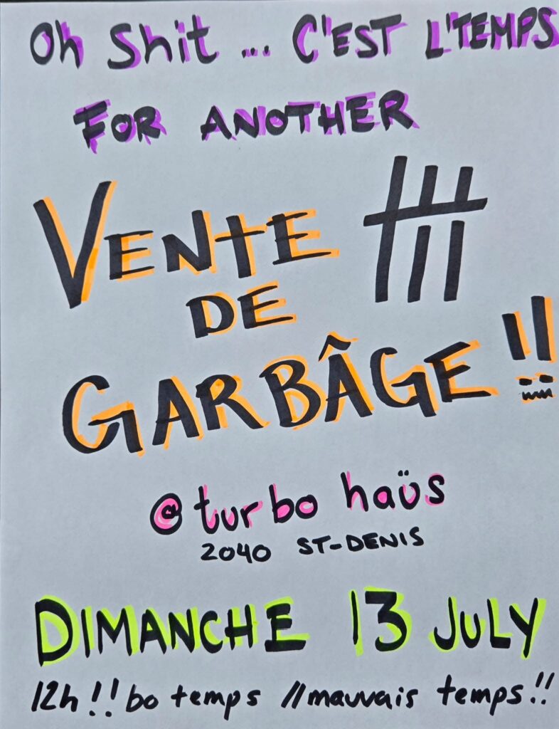 VENTE DE GARBAGE