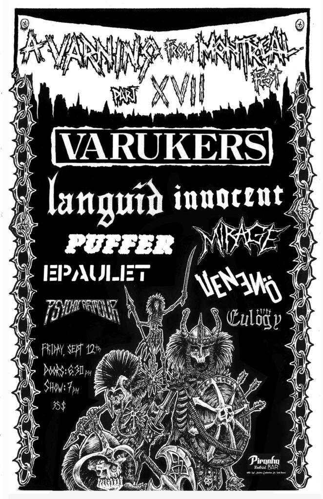 VARUKERS LANGUID INNOCENT PUFFER MIRAGE EPAULET VENENO PSYCHIC ARMOUR EULOGY