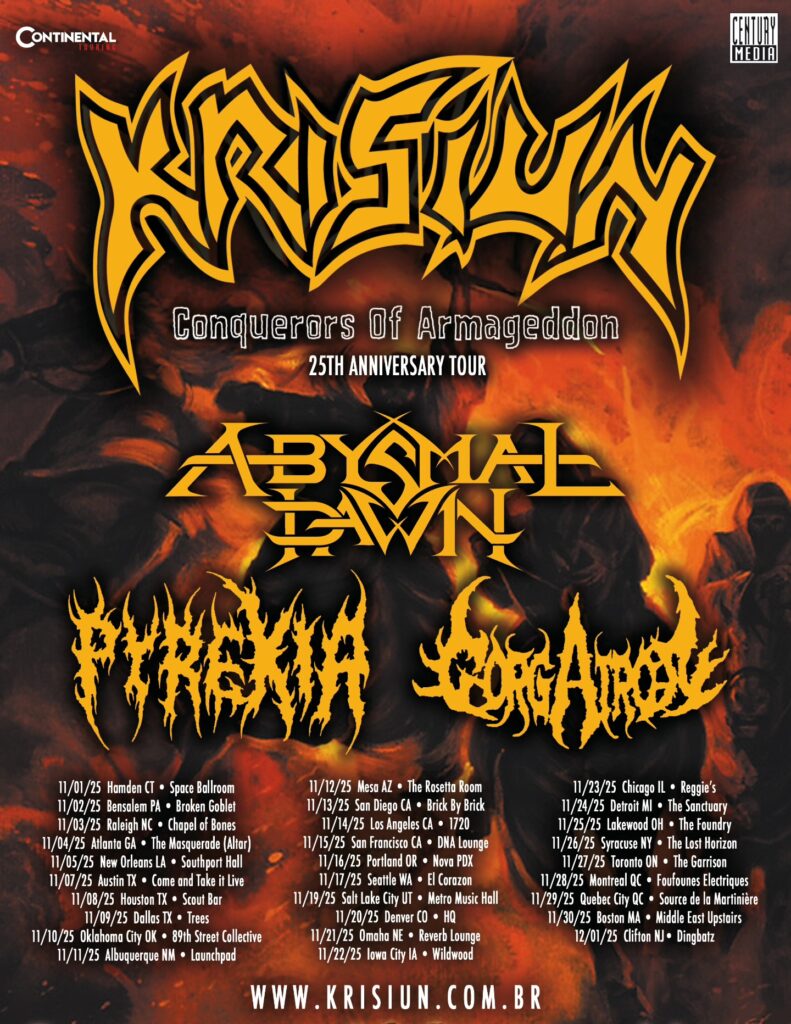 KRISIUN ABYSMAL DAWN PYREXIA GORGATRON