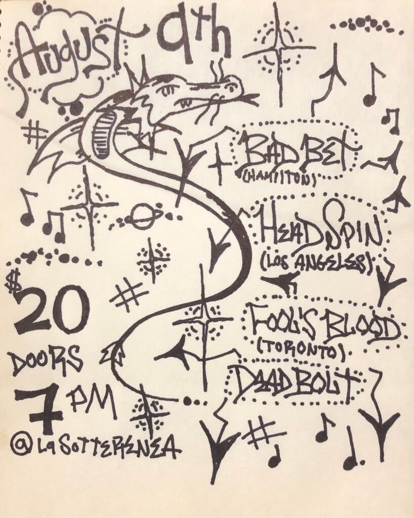 BAD BET HEADSPIN FOOL’S BLOOD DEADBOLT