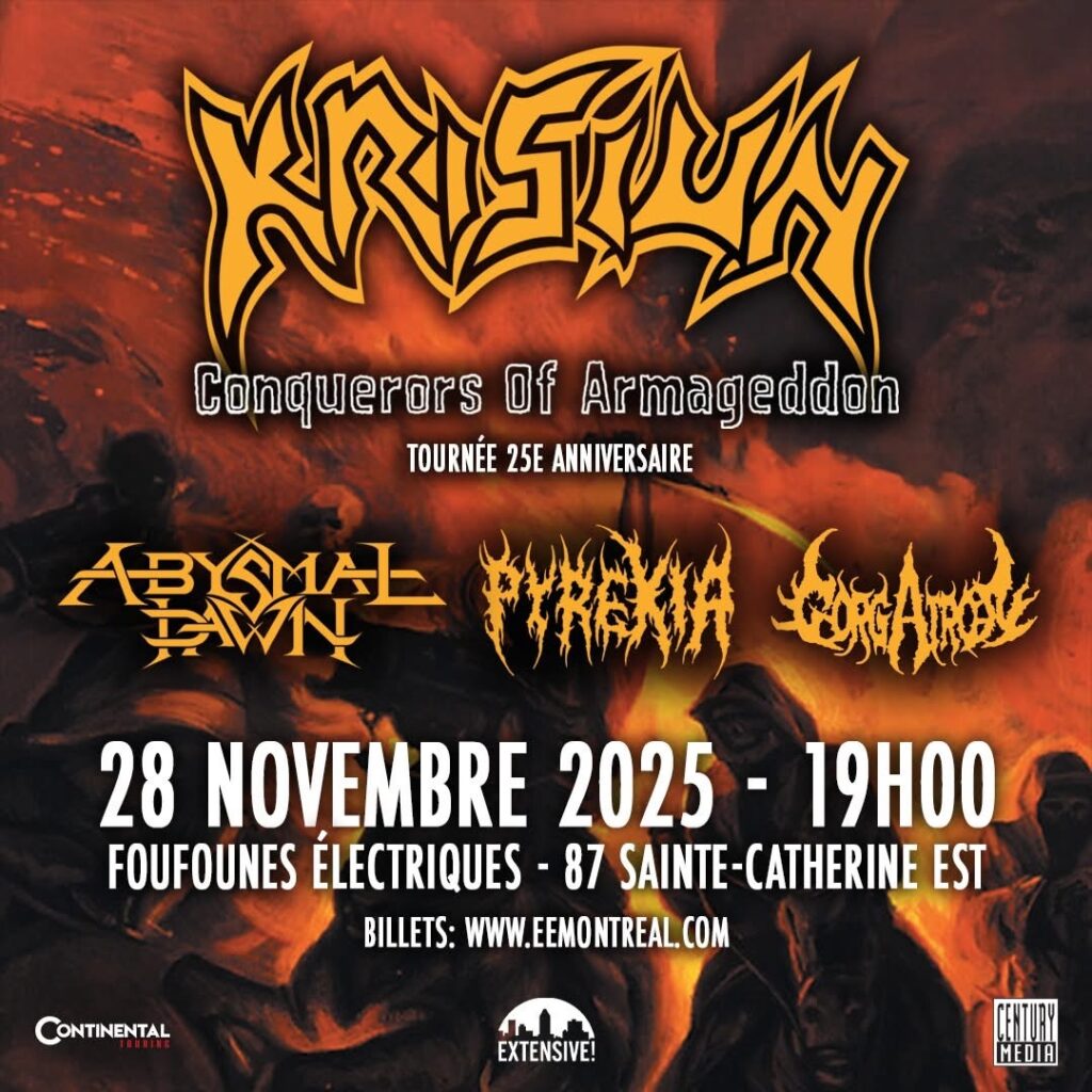 KRISIUN ABYSMAL DAWN PYREXIA GORGATRON