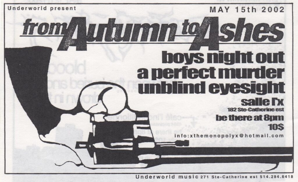 FROM AUTUMN TO ASHES UNBLIND EYESIGHT HYMN FROM ABOVE IN DYING DAYS