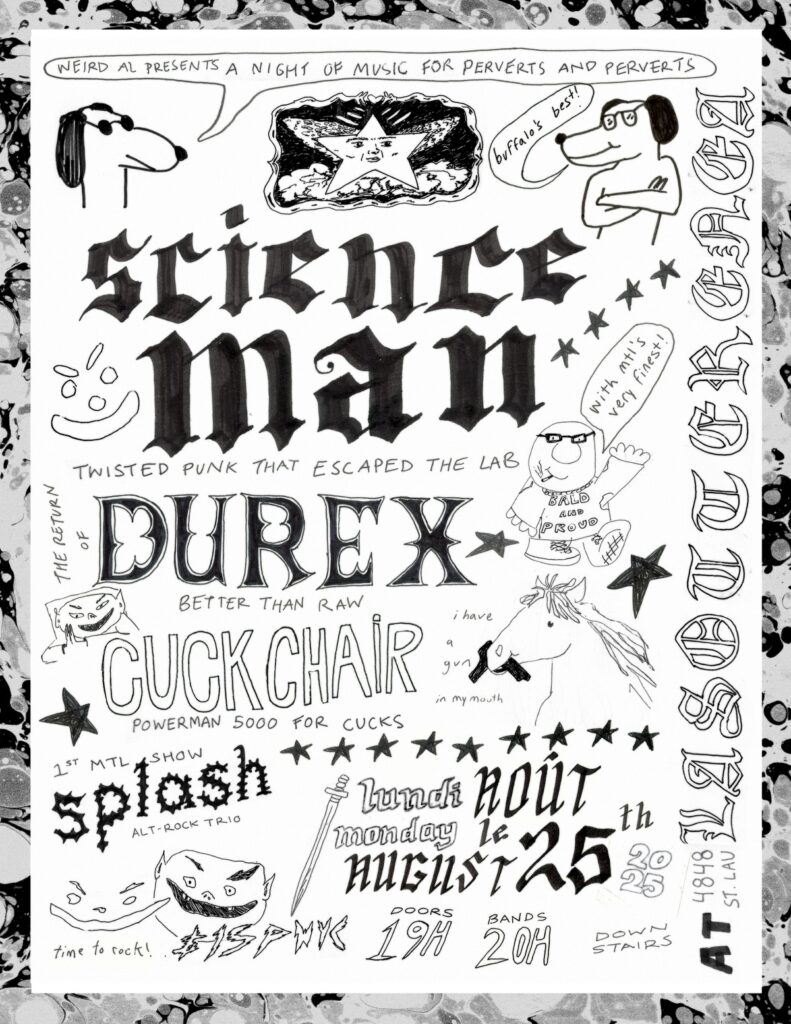 SCIENCE MAN DUREX CUCK CHAIR SPLASH