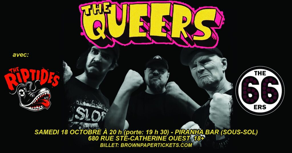 THE QUEERS THE RIPTIDES THE 66ers