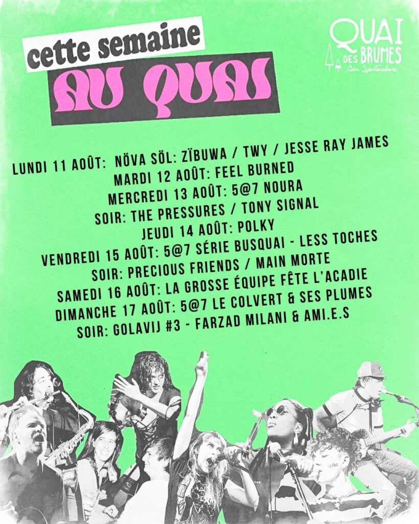 CETTE SEMAINE AU QUAI DES BRUMES