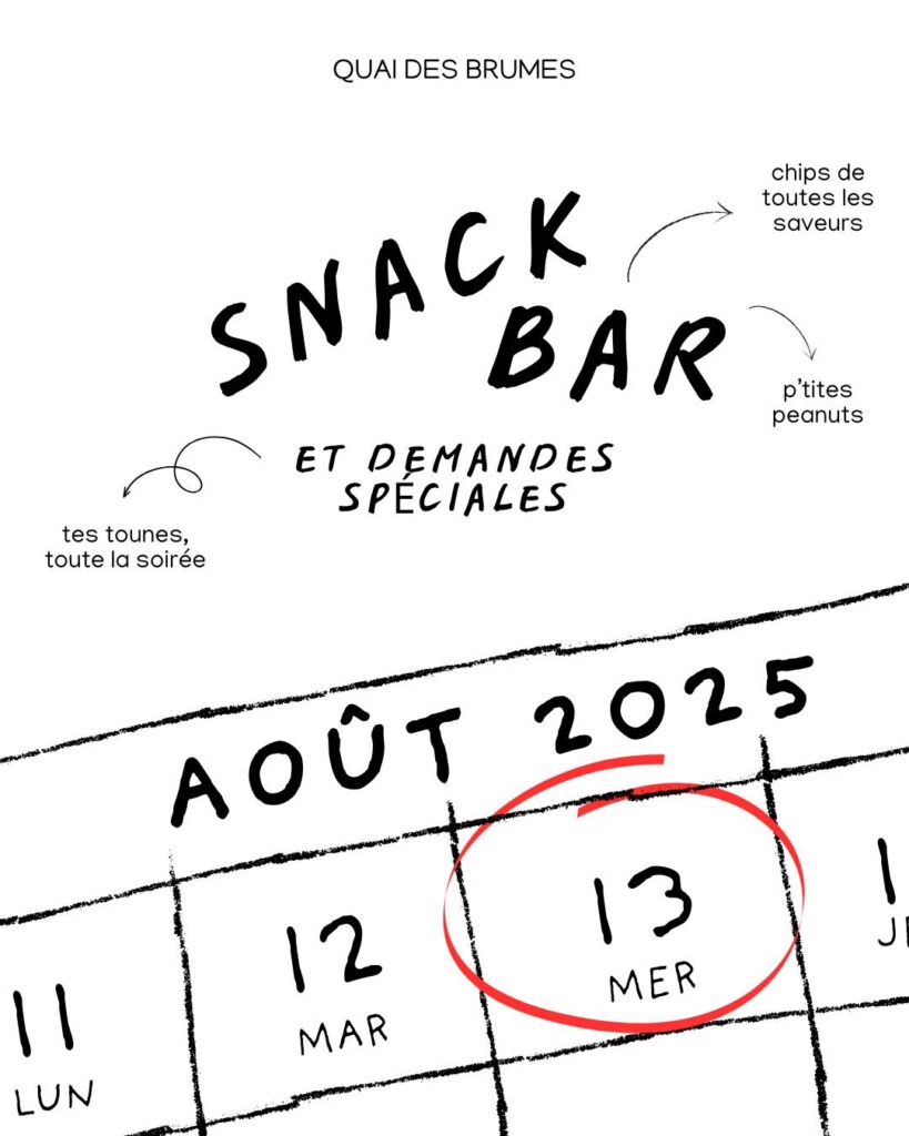 SNACK BAR ET DEMANDES SPÉCIALES