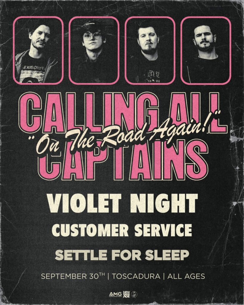 CALLING ALL CAPTAINS VIOLET NIGHT CUSTOMER SERVICE SETTLE FOR SLEEP