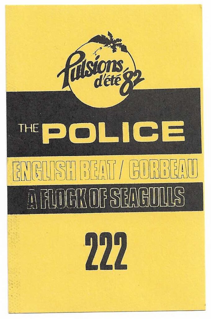 THE POLICE ENGLISH BEAT CORBEAU A FLOCK OF SEAGULLS