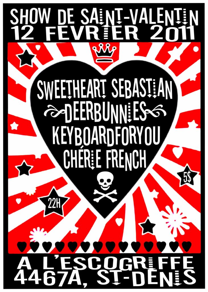 SWEETHEART SEBASTIAN DEER BUNNIES KEYBOARD FOR YOU CHÉRIE FRENCH