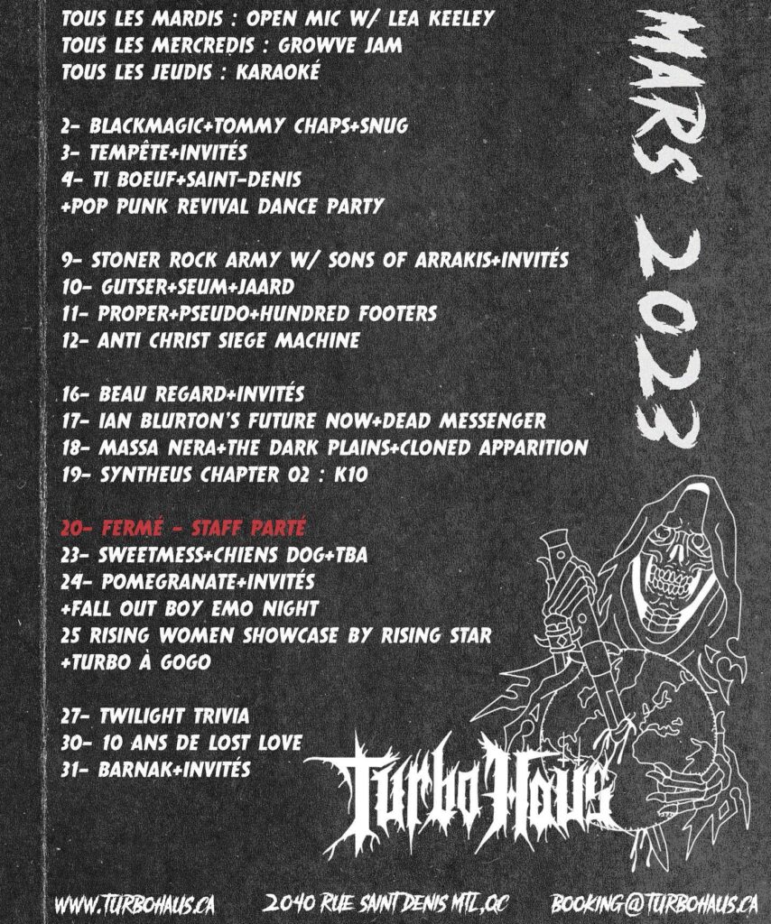 BLACKMAGIC TOMMY CHAPS SNUG TEMPÊTE TI BOEUF SAINT-DENIS SONS OF ARRAKIS GUTSER SEUM JAARD PROPER PSEUDO HUNDRED FOOTERS ANTI CHRIST SIEGE MACHINE BEAUREGARD IAN BLURTON’S FUTURE NOW DEAD MESSENGER MASSA NERA THE DARK PLAINS CLONED APPARITION SYNTHEUS CHAPTER 02 K10 SWEETMESS CHIENS DOG POMEGRANATE FALL OUT BOY EMO NIGHT RISING WOMEN SHOWCASE BY RISING STAR TURBO À GOGO TWILIGHT TRIVIA 10 ANS DE LOST LOVE BARNAK