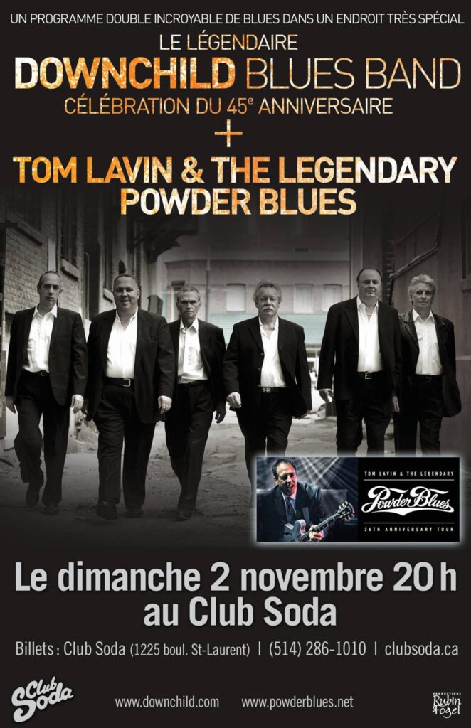 DOWNCHILD BLUES BAND TOM LAVIN & POWDER BLUES