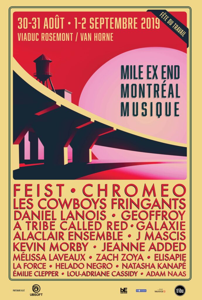 FEIST CHROMEO LES COWBOYS FRINGANTS DANIEL LANOIS GEOFFROY A TRIBE CALLED RED GALAXIE ALACLAIR ENSEMBLE J MASCIS KEVIN MORBY ELISAPIE LOU-ADRIANNE CASSIDY