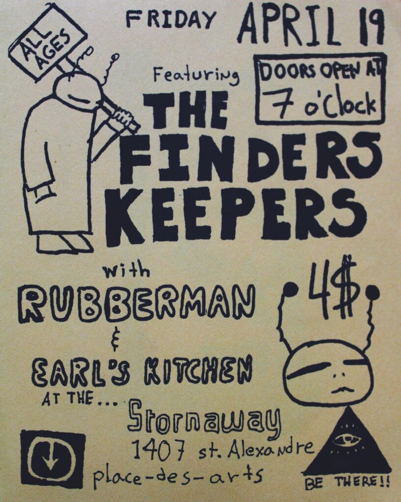 FINDERS KEEPERS RUBBERMAN EARL’S KITCHEN