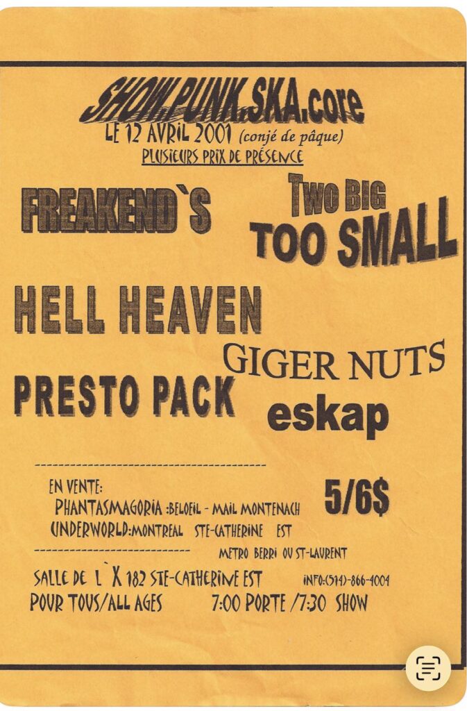 FREAKEND’S TWO BIG TOO SMALL HELL HEAVEN GIGER NUTS PRESTO PACK ESKAP