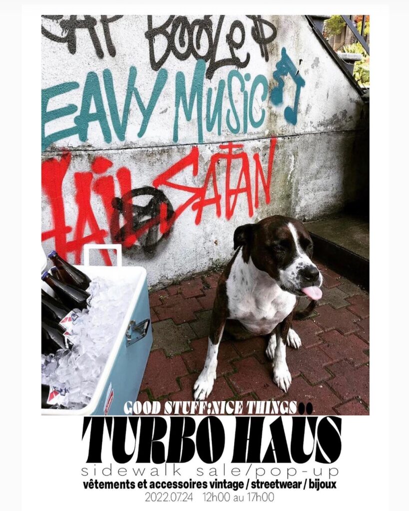 GOOD STUFF : NICE THINGS TURBO HAÜS SIDEWALK SALE