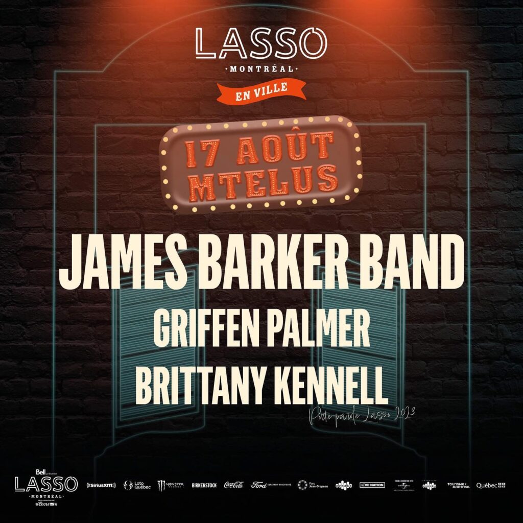 JAMES BARKER BAND GRIFFEN PALMER BRITTANY KENNELL