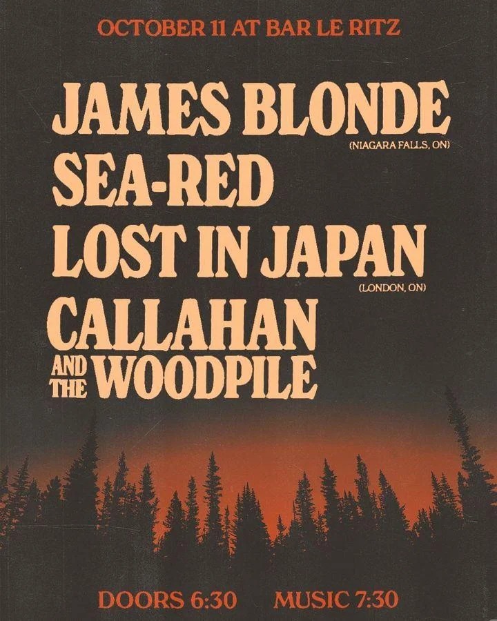 JAMES BLONDE SEA-RED LOST IN JAPAN CALLAHAN AND THE WOODPILE