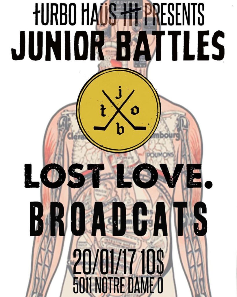 JUNIOR BATTLES LOST LOVE BROADCATS