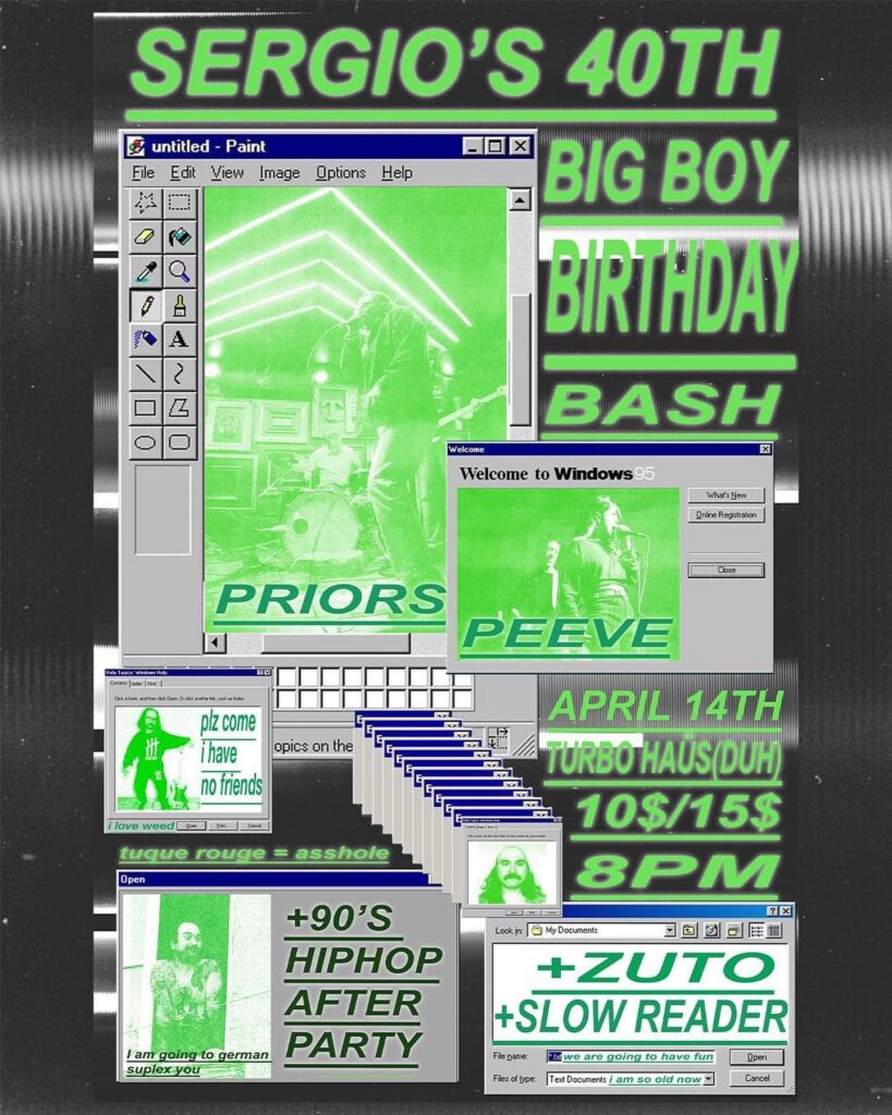 PRIORS PEEVE SERGIO&rsquo;S 40th