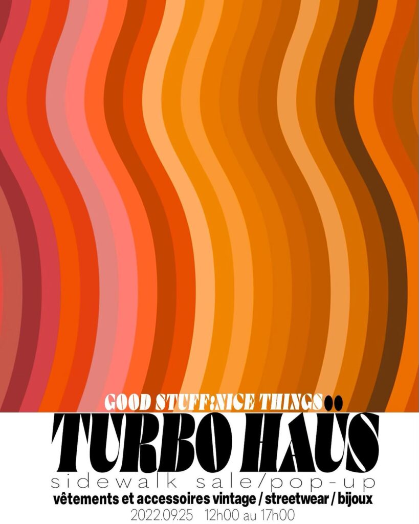 TURBO HAÜS SIDEWALK SALE