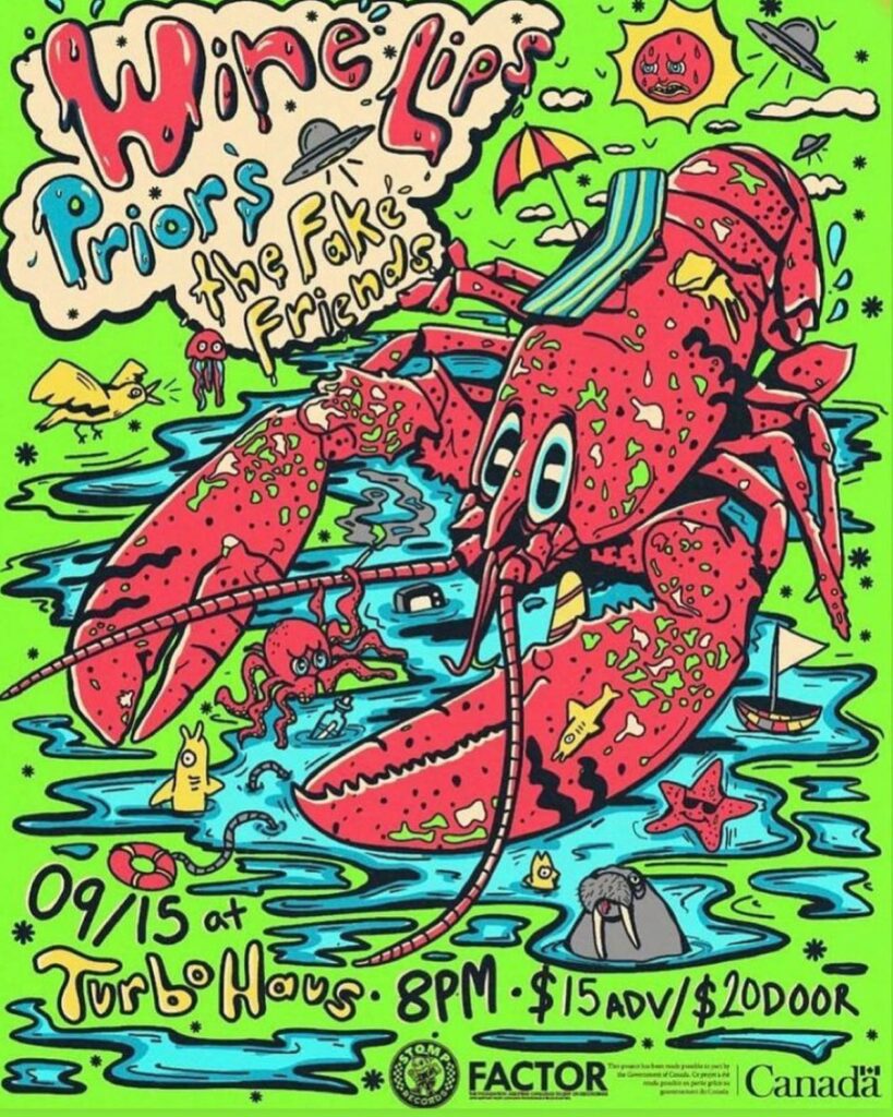 WINE LIPS PRIORS THE FAKE FRIENDS