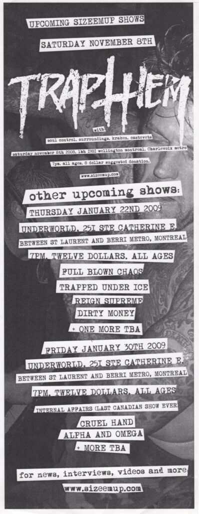 TRAP THEM SOUL CONTROL SURROUNDINGS KRAKEN CASTEVETS FULL BLOWN CHAOS TRAPPED UNDER ICE REIGN SUPREME DIRTY MONEY INTERNAL AFFAIRS CRUEL HAND ALPHA AND OMEGA