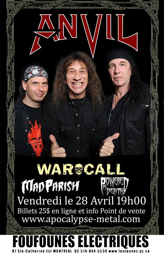 ANVIL WARCALL MAD PARISH POWERED BY DEATH