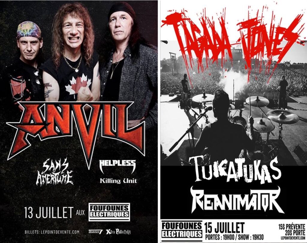 ANVIL SANS AMERTUME HELPLESS KILLING UNIT TAGADA JONES TUKATUKAS REANIMATOR