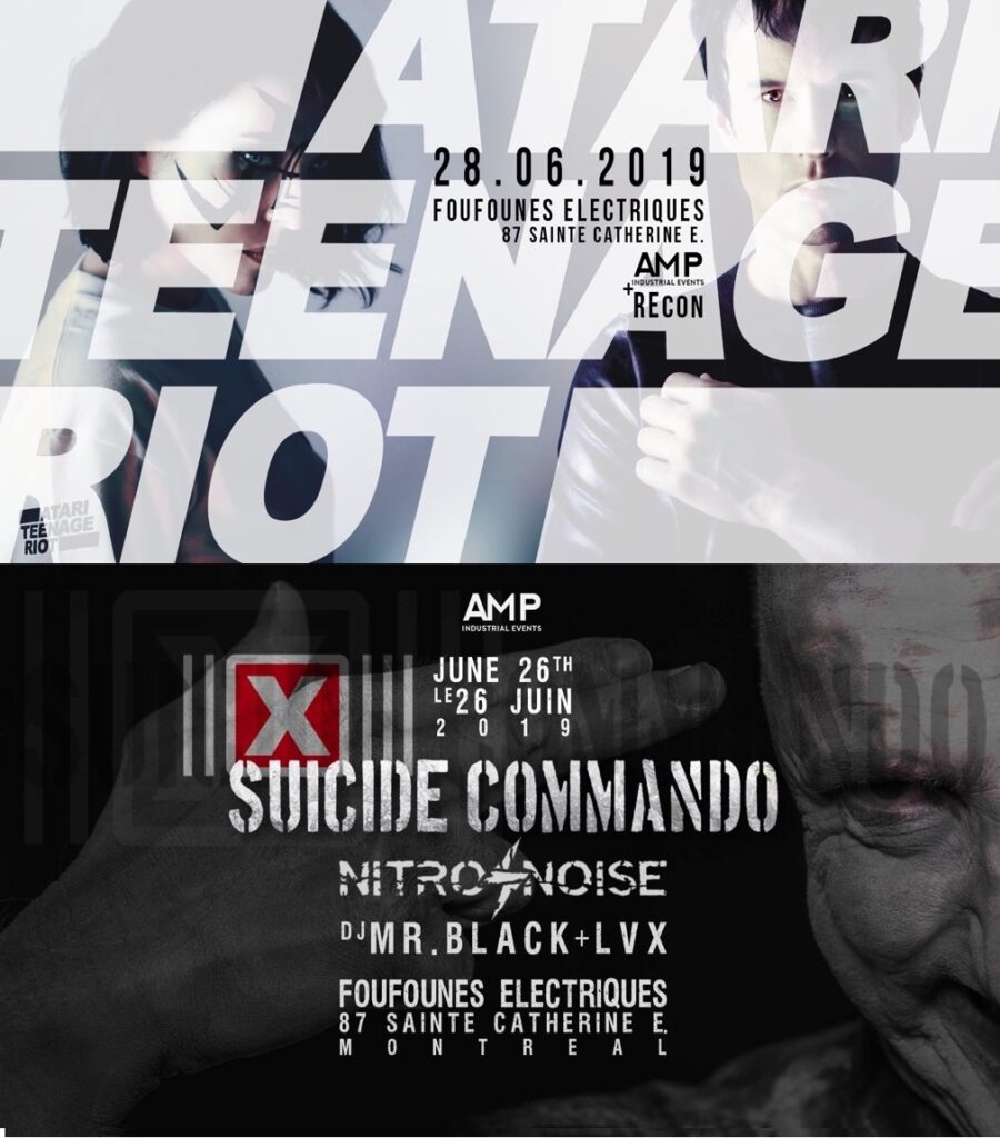 ATARI TEENAGE RIOT SUICIDE COMMANDO NITRO NOISE DJ MR BLACK LVX