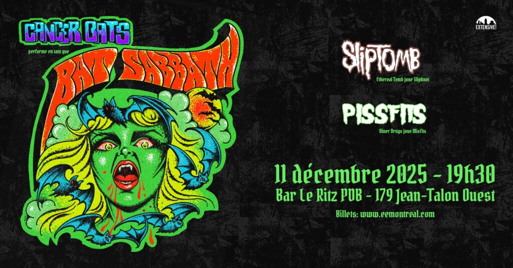 CANCER BATS BAT SABBATH SLIPTOMB PISSFITS