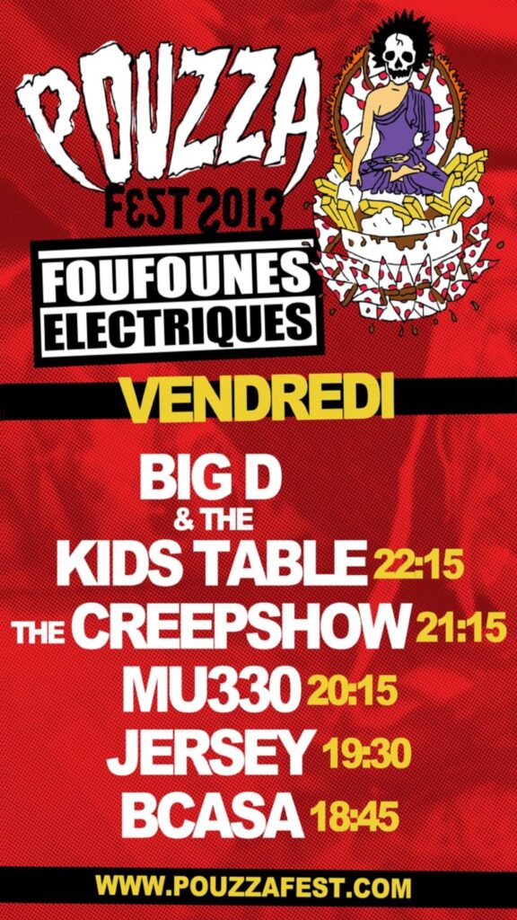 POUZZA BIG D AND THE KIDS TABLE THE CREEPSHOW MU330 JERSEY BCASA