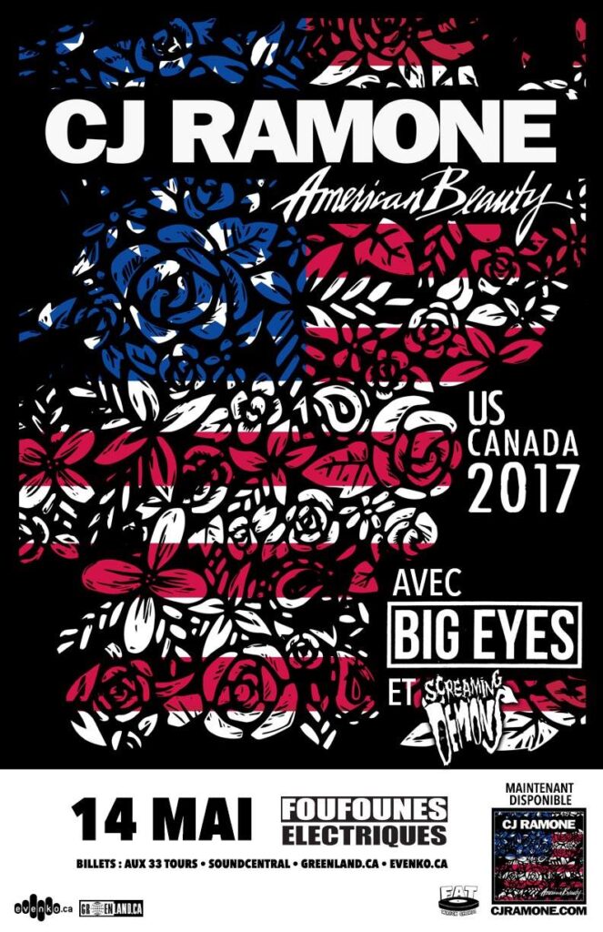 CJ RAMONE BIG EYES SCREAMING DEMONS