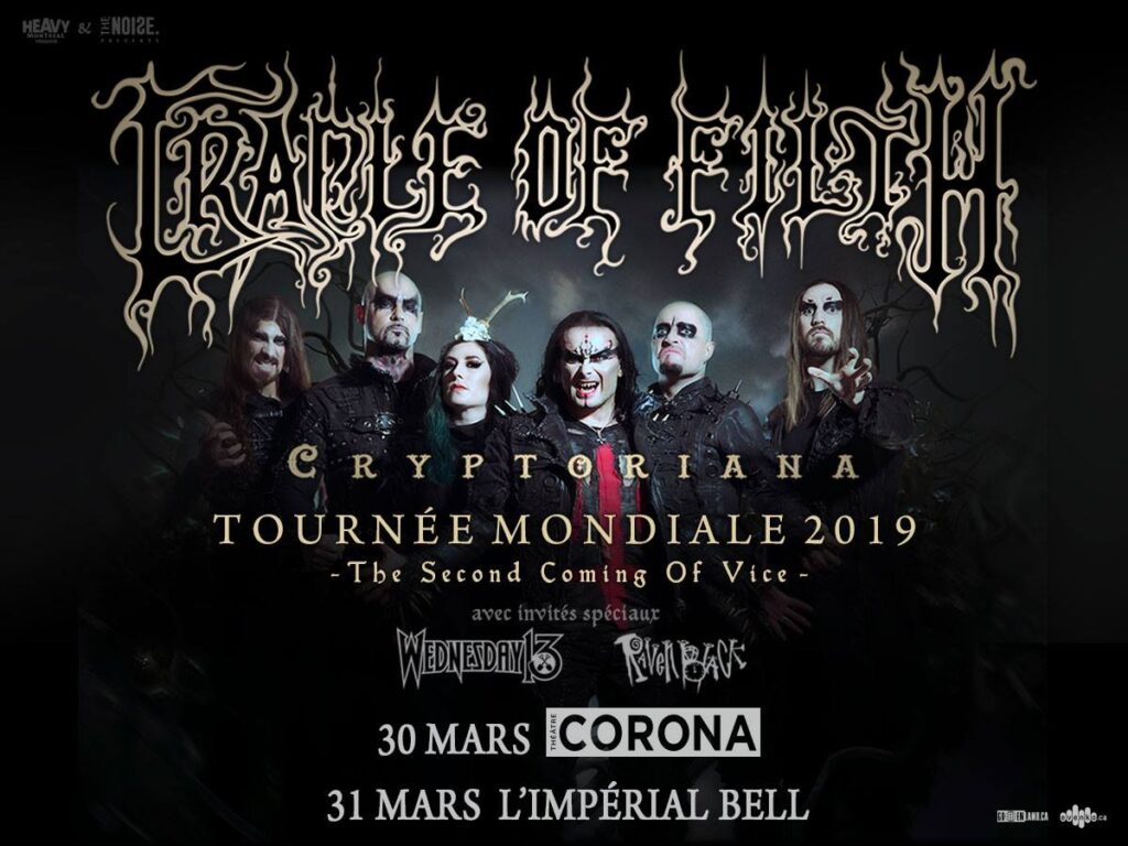 CRADLE OF FILTH WEDNESDAY 13 RAVEN BLACK
