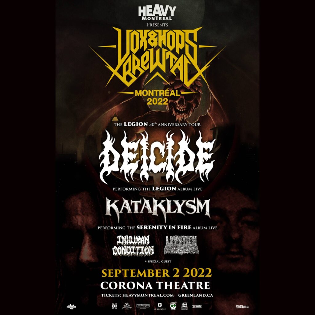 DEICIDE KATAKLYSM INHUMAN CONDITION