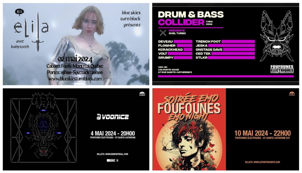 ELILA BABYTEETH COLLIDER DUEL TURBO DEVEAU FLOWHER KCRACKHEAD VOLT GRUMPY TRENCH FOOT JESKA ONSTAGE DAVE CED TEK STLKR VOONICE SOIRÉE EMO FOUFOUNES EMO NIGHT
