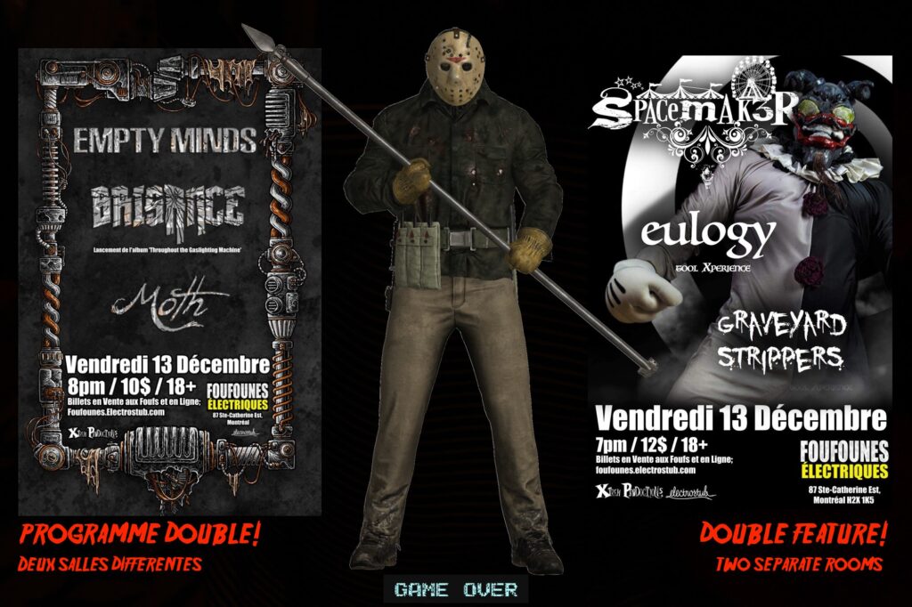 EMPTY MINDS BALCIMIC MOTH SPACEMAK3R EULOGY GRAVEYARD STRIPPERS