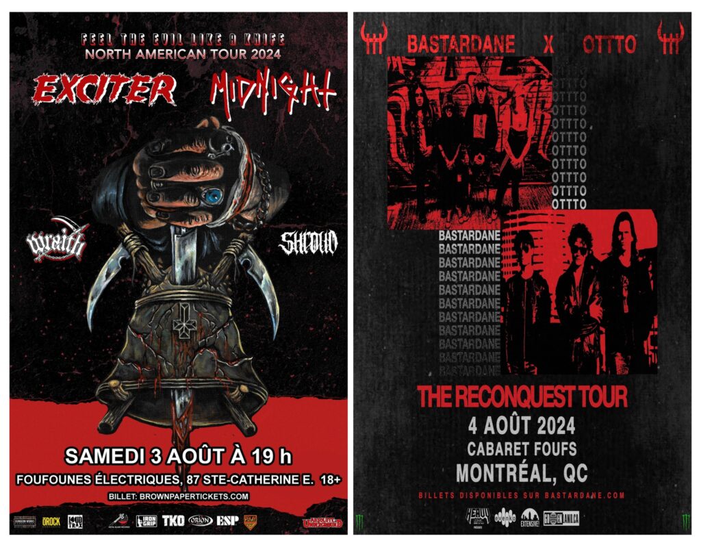 EXCITER MIDNIGHT WRAITH SHROUD BASTARDANE OTTTO