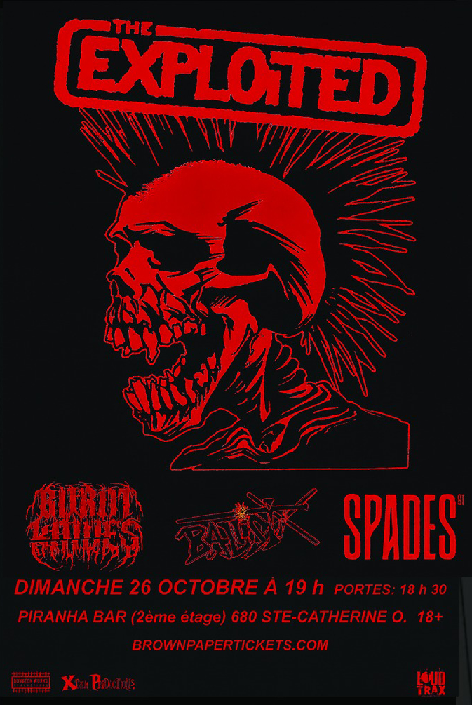 THE EXPLOITED BURNT KNIVES BALLISTIX SPADES GT