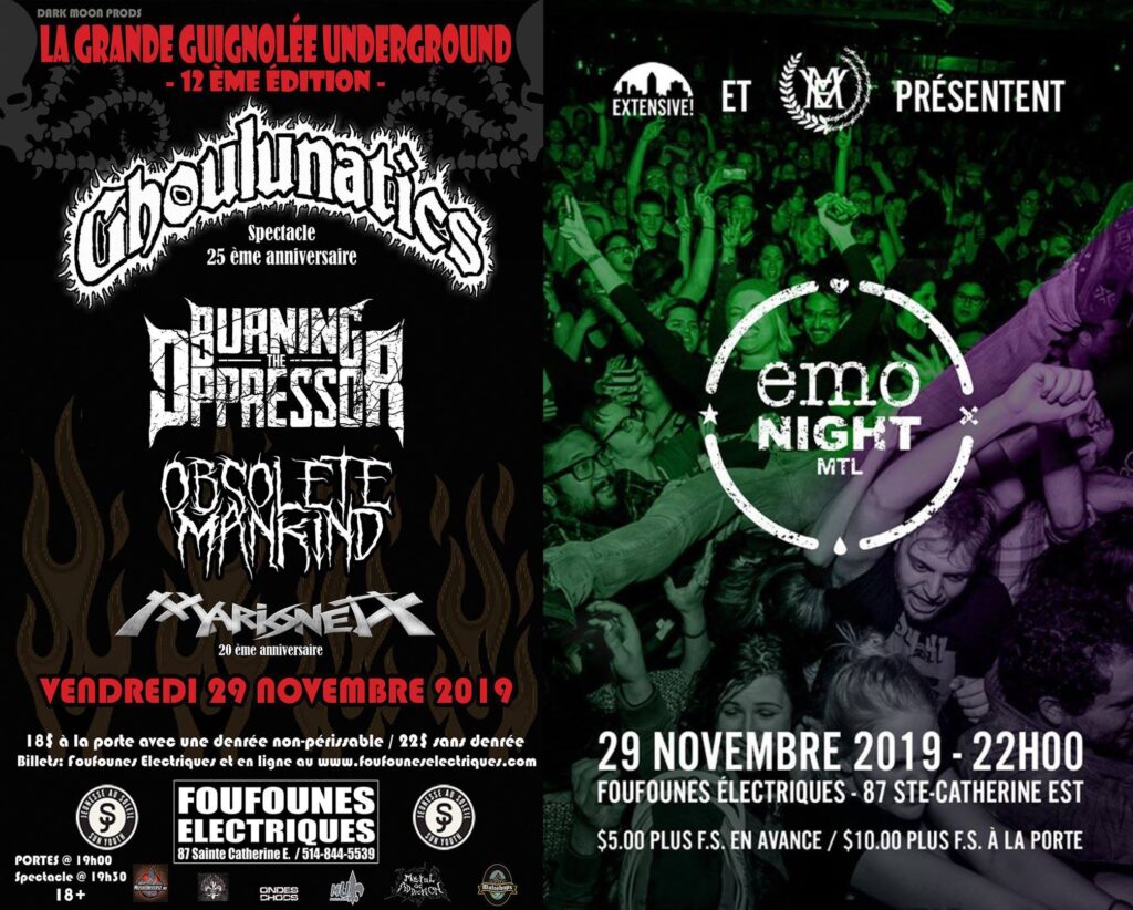 GHOULUNATICS BURNING THE OPPRESSOR OBSOLETE MANKIND MARIONETX EMO NIGHT MTL